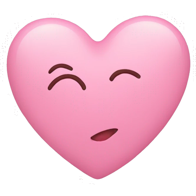 Corazón rosa pastel emoji