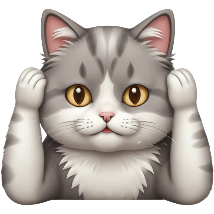 confused cattt very confused hand on head scratching  emoji