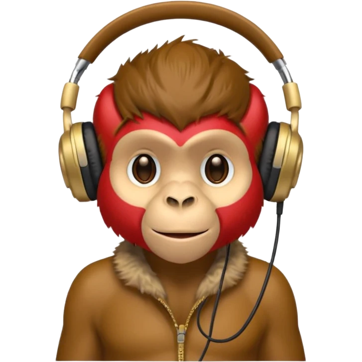 monkey with headphones emoji