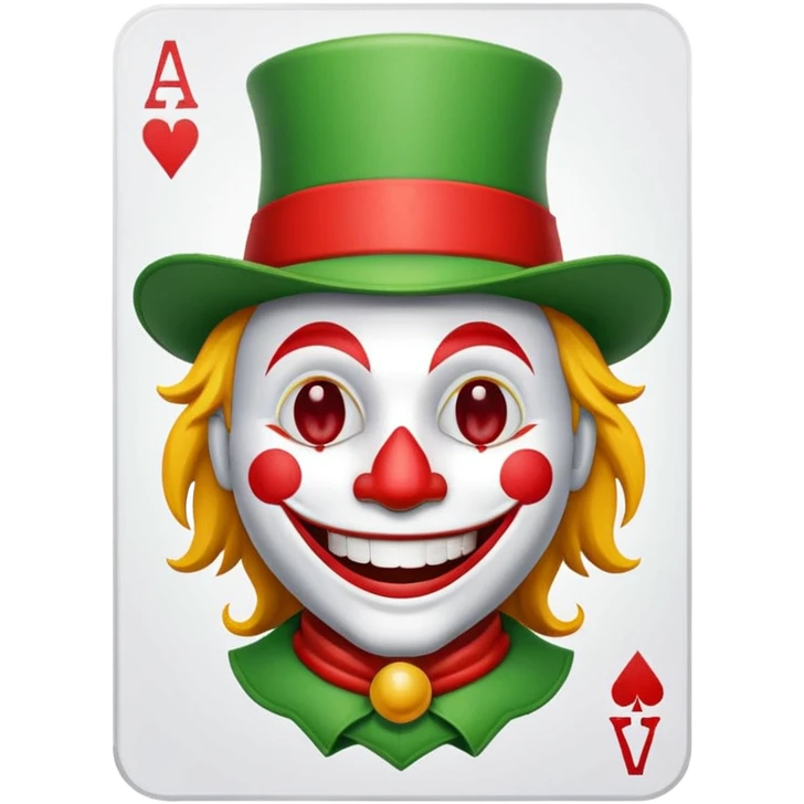 mac os poker card with jolly joker emoji