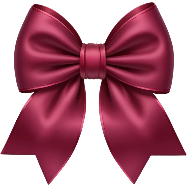 Burgundy bow  emoji