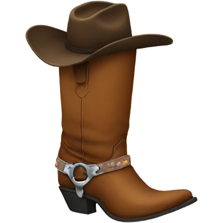 Legs with cowboy boots emoji