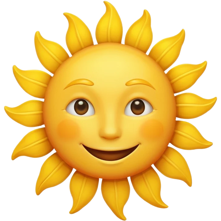 smiling sun emoji emoji