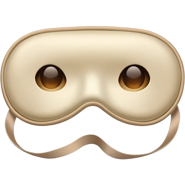silk beige sleep mask emoji