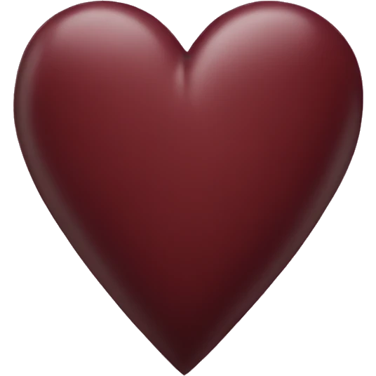 maroon heart  emoji