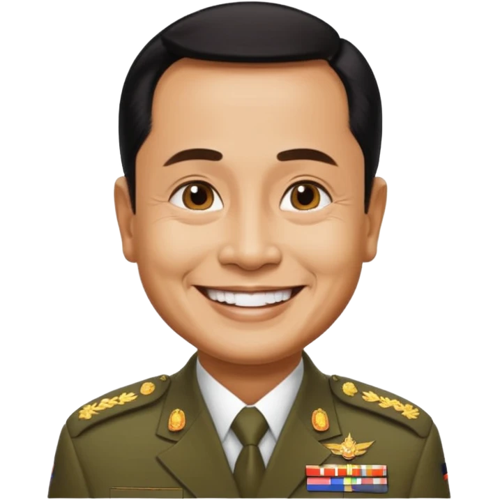 Thai military former dictator Prayut as emoji emoji