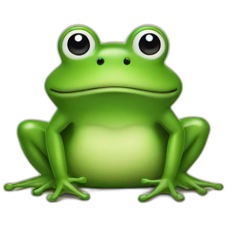 Grenouille qui mange des frites emoji