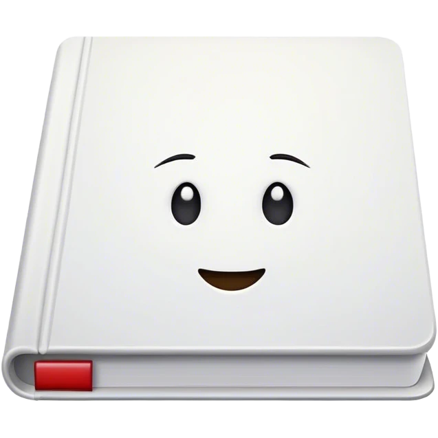 Blank White book emoji