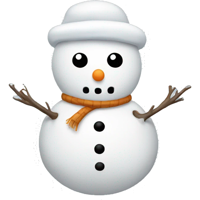 Snowman with abs emoji