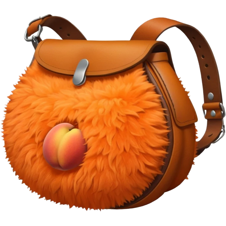 peach + bum bag emoji