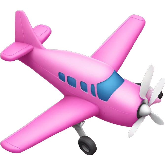 Pink plane  emoji