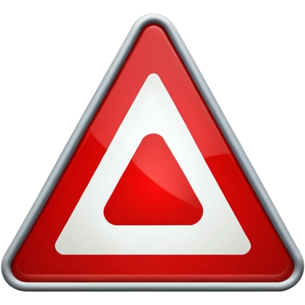 traffic sign tringle emoji