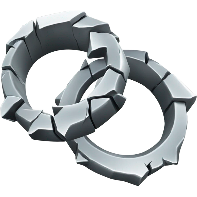 2 rings broken emoji