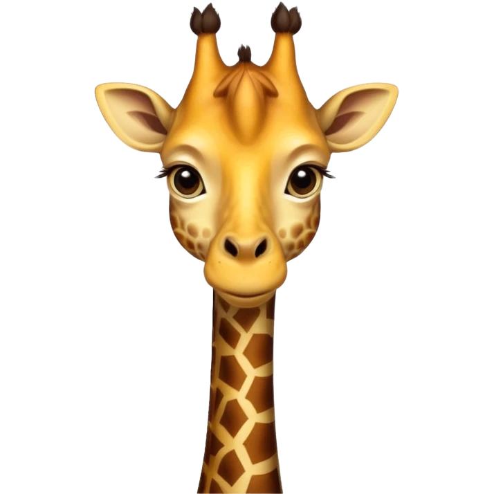 giraffe portrait emoji
