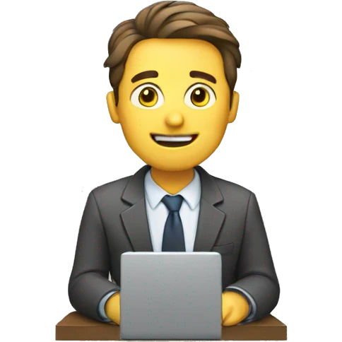 Typing man emoji