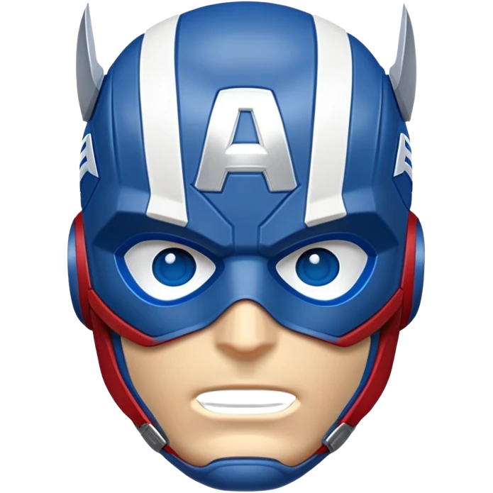 Captain America mask emoji