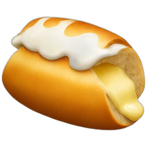 bolillo con crema emoji