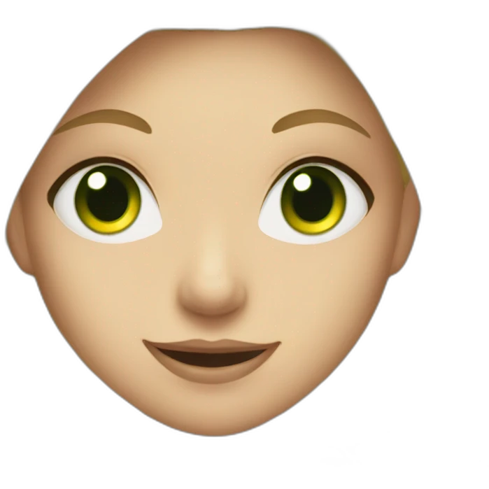 blonde girl with green eyes plays volleyball  emoji