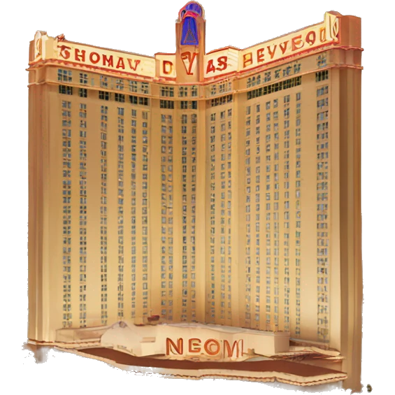 Vintage Las Vegas hotel  emoji