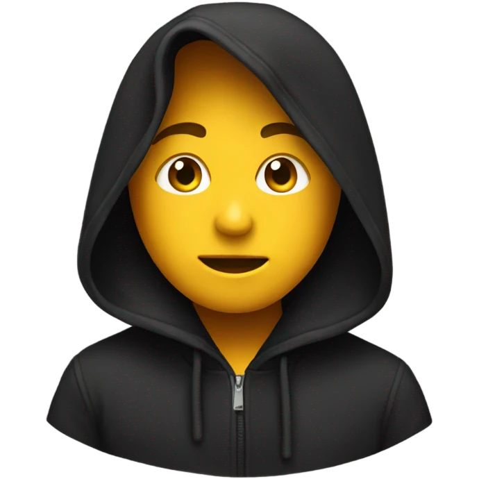 Black hoodie emoji