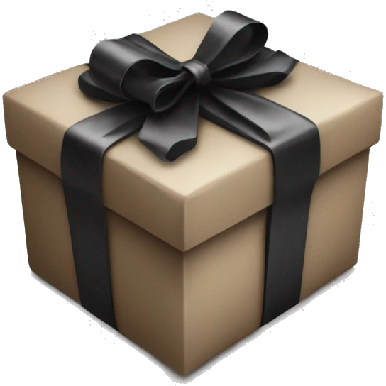 gift black emoji