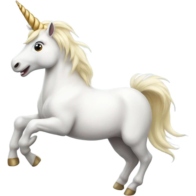Excited unicorn emoji