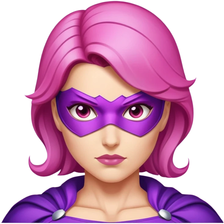 pink violet woman superhero power emoji