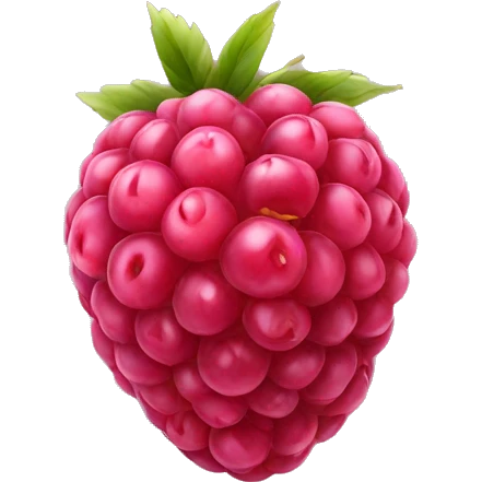 one raspberry fruit realist emoji