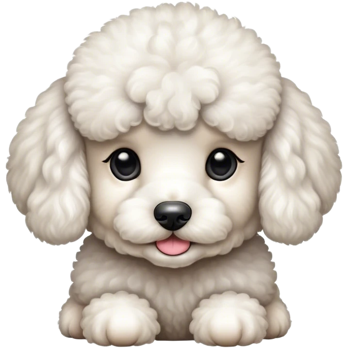 a poodle puppy emoji