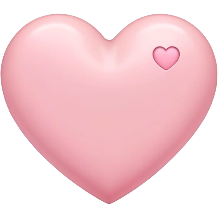 pastel pink heart  emoji