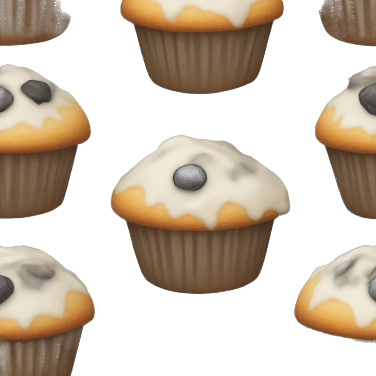 Poppyseed muffin emoji
