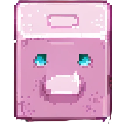 pink Minecraft block icon emoji