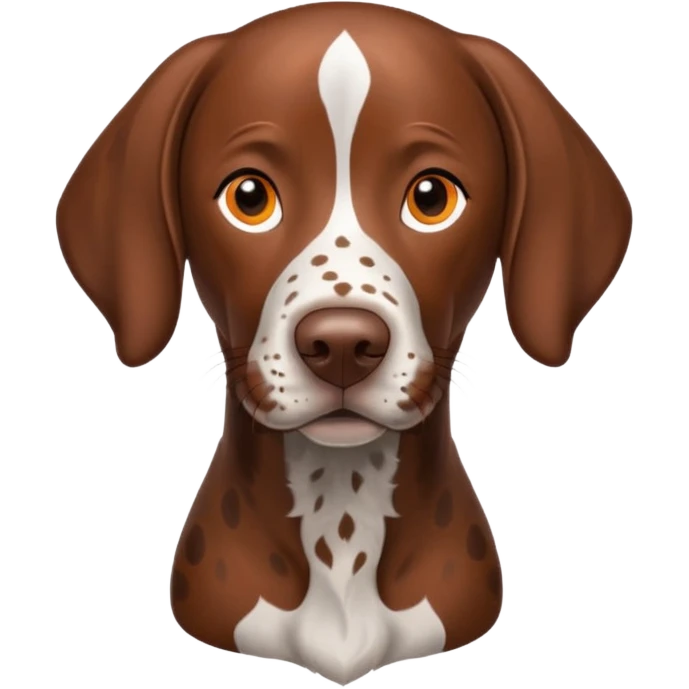 orange spotted german short haired pointer emoji
