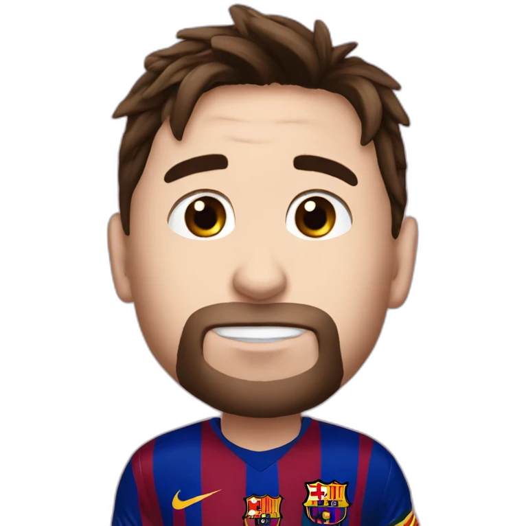 Messi beso emoji
