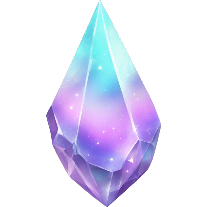 Pastel nebula crystal shard gem emoji