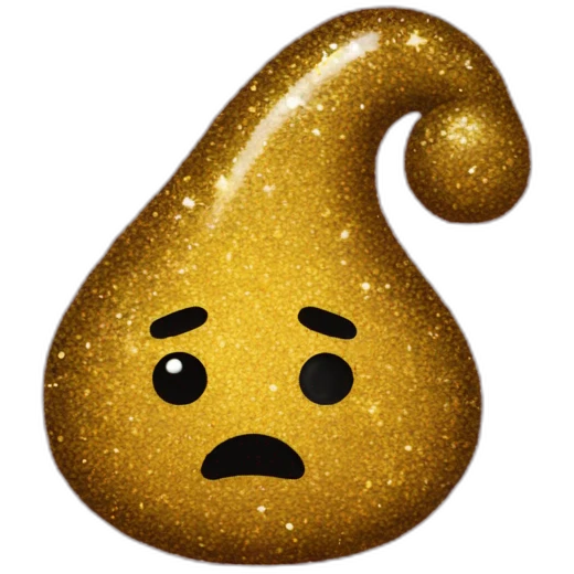 glitter poop emoji