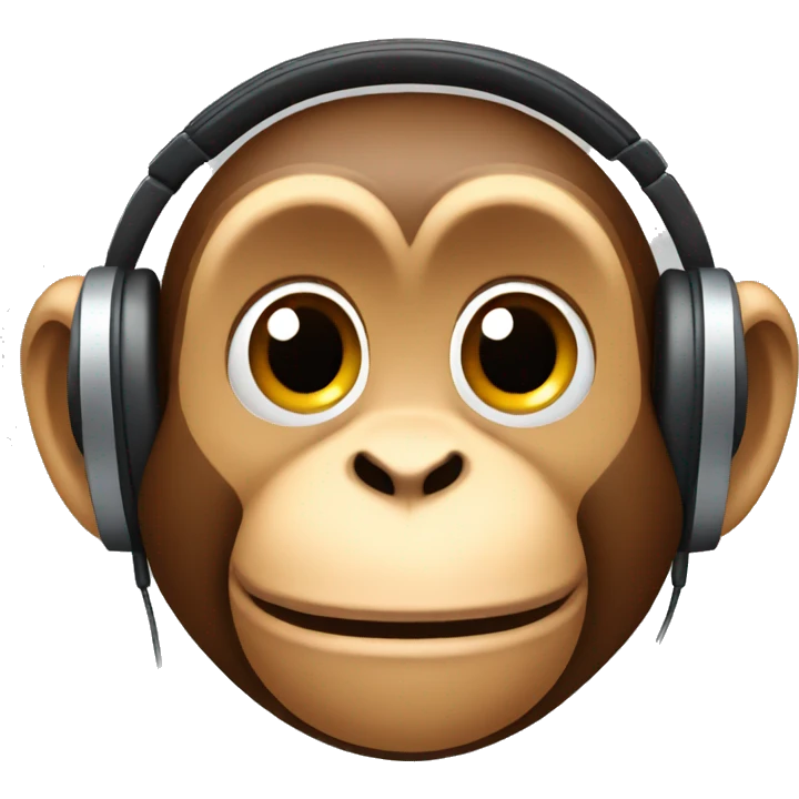MONKEY WITH EARPHONES emoji