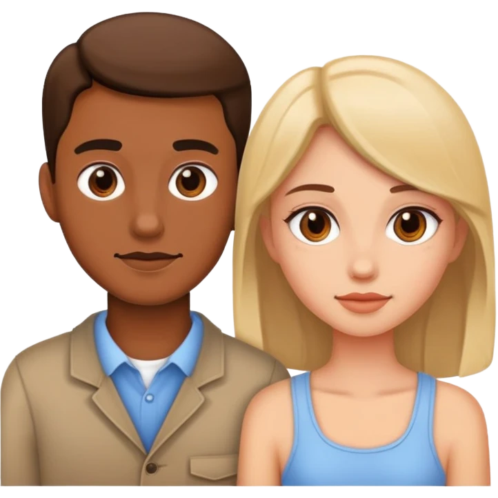 Girl and man emoji