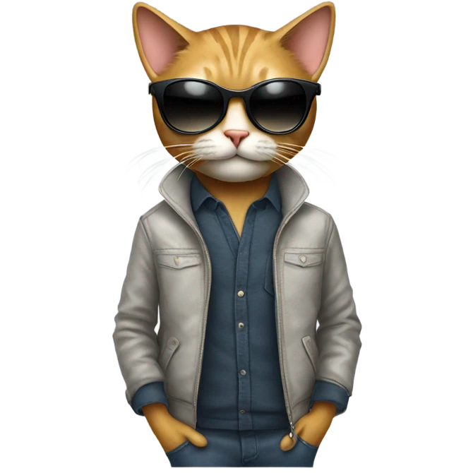 Cool cat emoji