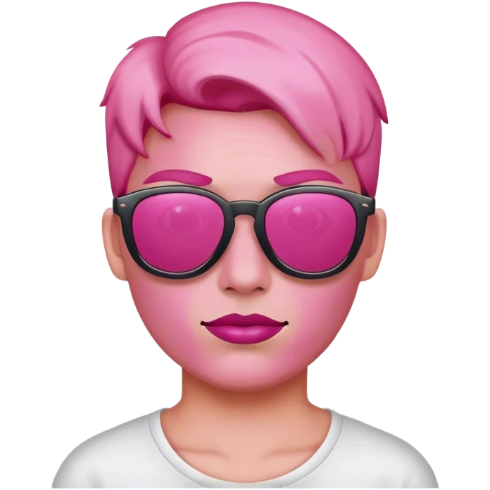😎 este emoji com óculos rosa por favor  emoji