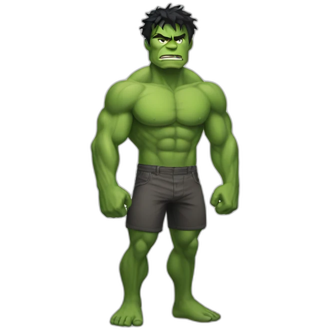 skinny hulk emoji