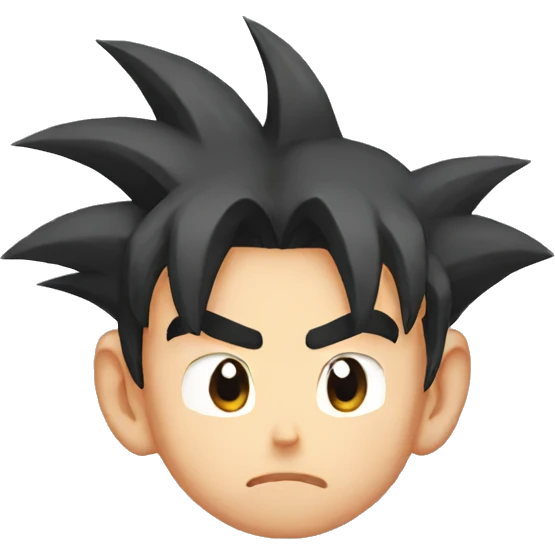 Goku sad emoji