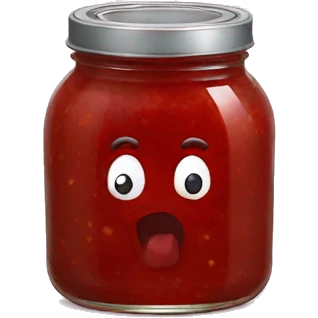 love sauce inside a jam jar emoji