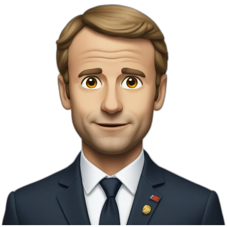 Macron pauvre emoji