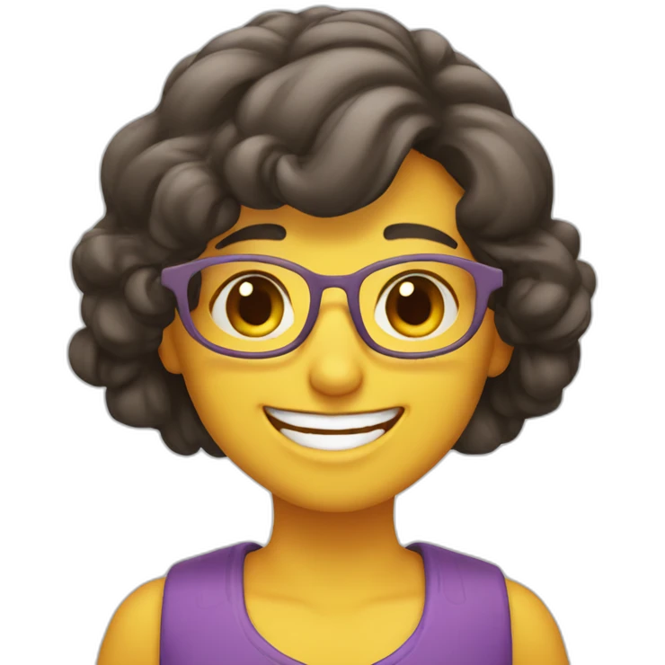 Maestra sonriendo emoji