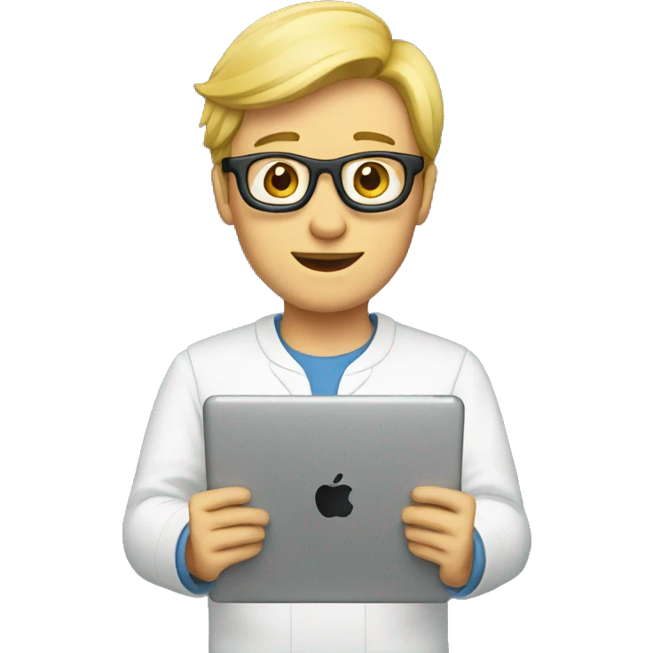 working with an ipad emoji