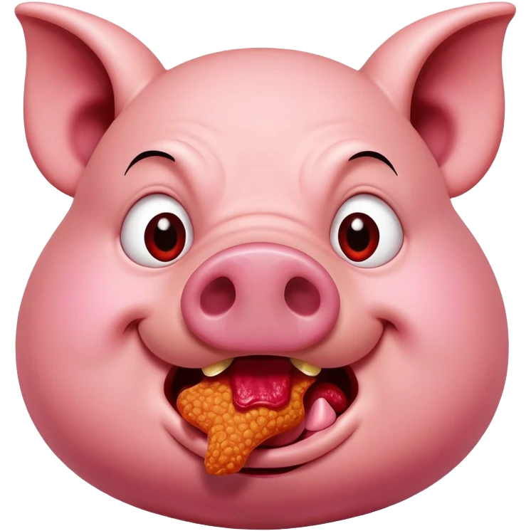 angry pig eating TAKIS emoji