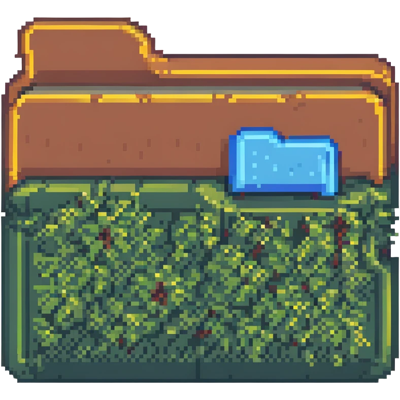 folder icon, pixel art style emoji