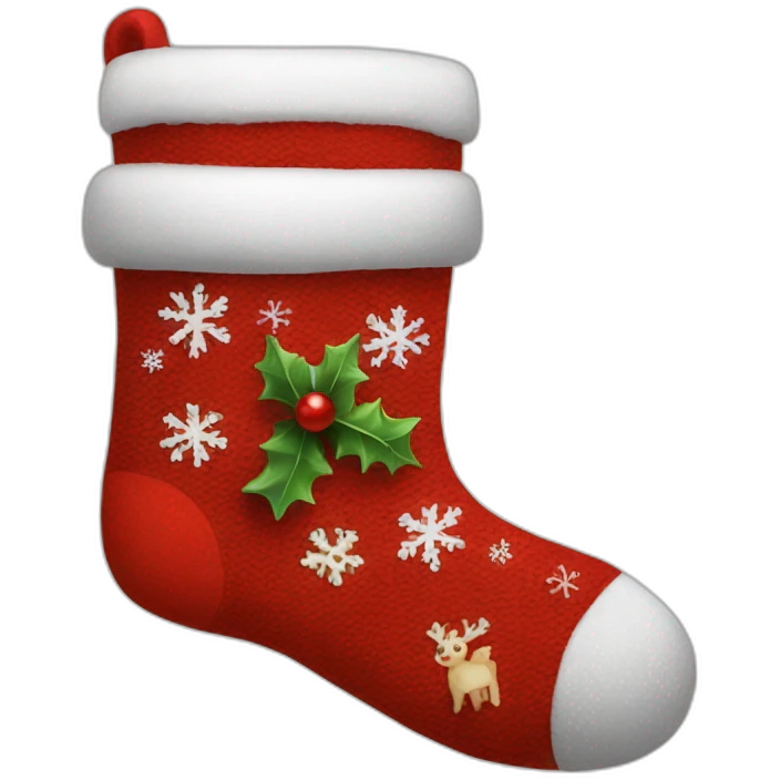 christmas sock emoji