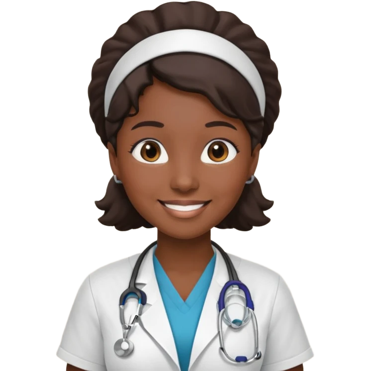 Black nurse emoji